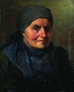 Alte Bauerin by Ludwig Kandler