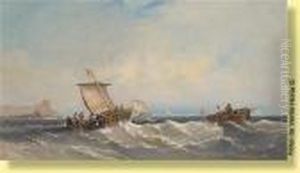 Pecheurs Cotiers by Christiaan Cornelis Kannemans