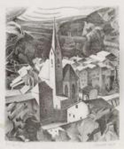 Kirche I (klausen In Tirol). 1921 - view 1