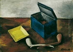 Stilleben Mit Pfeifen by Alexander Kanoldt