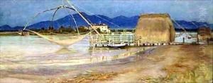 Distant View of the Carrara Mountains by Edith Ridley Corbet