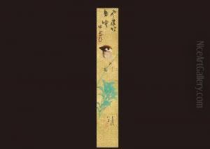 Sparrow In Bamboo by Hashimoto Kansetsu
