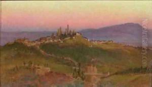 View of San Gimignano by Edith Ridley Corbet