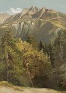 Gebirgslandschaft. by Albert Kappis
