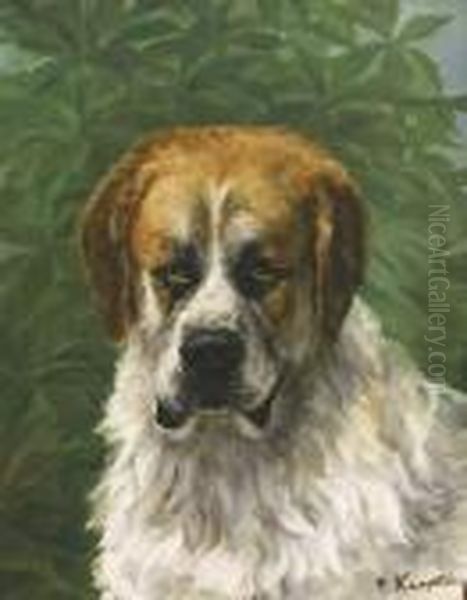 Portrait Eines Bernhardiners - view 1