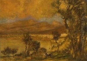 Blick Auf Sorrent. by Carl Friedrich Kappstein