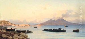 The Bay Of Naples by Guglielmo Ciardi