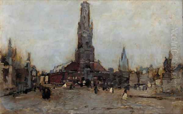 A square in Bruges - view 1