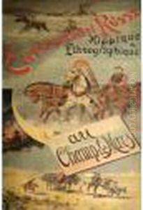 Exposition Russe Hippique Et 
Ethnographique Affiche Lithographique Signee Dans La Planche En Bas A 
Gauche 205,5 X 99,5 Cm by Nikolai Nikolaevich Karazin