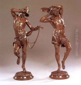 Dancing Neapolitian Fishermen by Albert-Ernest Carrier-Belleuse