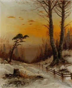 Waldlandschaft by Nikolai Nikolaevich Karazin
