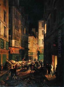 Arrival of Louis-Philippe (1773-1810) at the Palais-Royal, 30th July 1830 by Jean-Baptiste-Prudent Carbillet