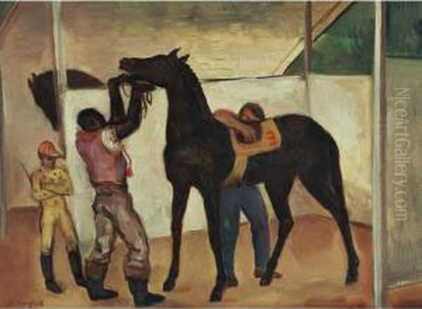 Saddling Racehorse - Havana - view 1