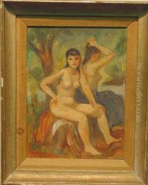 Two Nudes In A Landscape - view 1