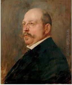 Portrait D'homme by Bertalan Karlovszky