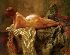 Lying Nude by Bertalan Karlovszky