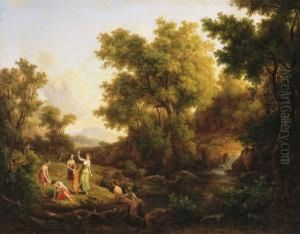 Mythological Scene (diana And The Nympheas) by Karoly, the Elder Marko