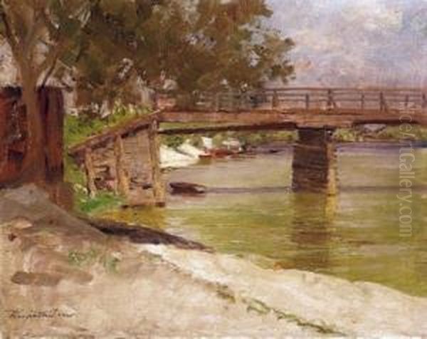 Riverside With Boats - view 1