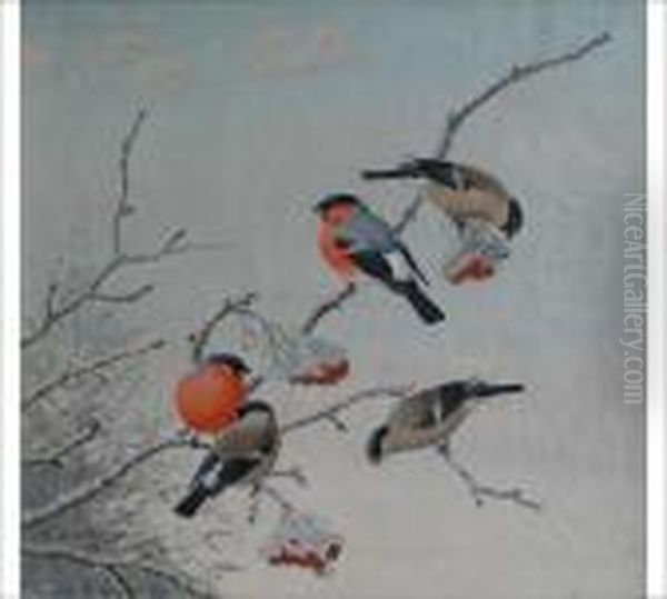 Bullfinches - view 1