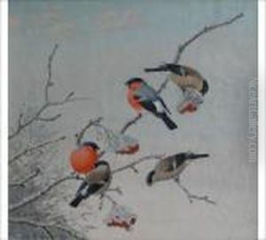 Bullfinches by Matti Karppanen