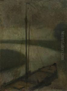 Canal By Night by Eduard Karsen