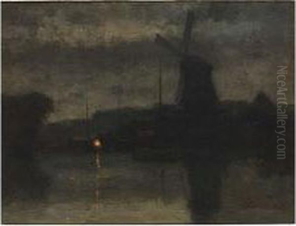 Evening Falling In Over A Water Landscape - view 1