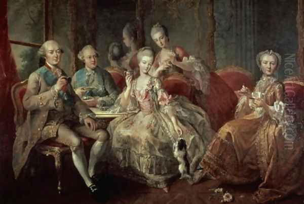 The Penthievre Family or The Cup of Chocolate, 1768 - view 1