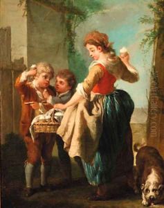 A woman selling sherbert by Jean Baptiste (or Joseph) Charpentier