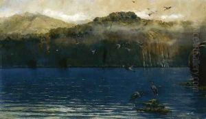 Herons along the Amalfi Coast by Alceste Campriani