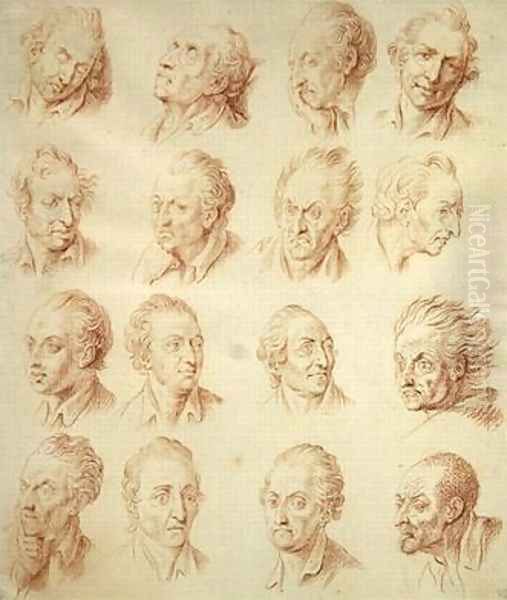 Studies of Facial Expressions - view 1