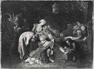 Jean Calas (1698-1762) Bidding Farewell to his Family by Daniel Nikolaus Chodowiecki