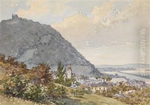Blick Auf Daskahlenbergerdorfl Und Den Leopoldsberg