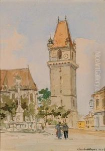 Hauptplatz In Perchtoldsdorf by Paul Kaspar