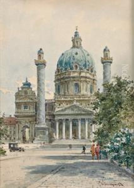 Die Karlskirche In Wien - view 1
