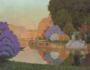 An Arcadian Lake Landscape