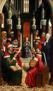 Christ among the Doctors 1495-97 by Master of the Catholic Kings