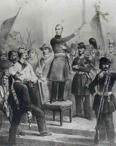 Alphonse de Lamartine (1790-1869) at the Town Hall by Eugene Charpentier