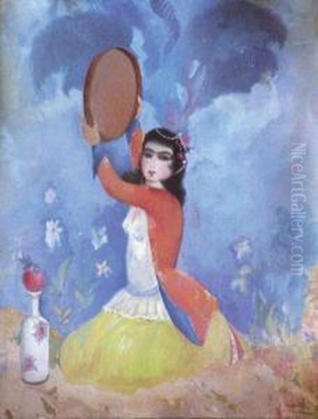 Femme Au Tambourin - view 1
