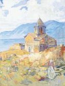 Vue Du Lac De Sayan (nord De La Siberie) by Sarkis Katchadourian