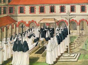The Burial of a Nun, from 'l'Abbaye de Port-Royal', c.1710
