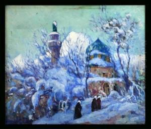 Blue Mosque In Winter