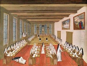 View of the Refectory, from 'L'Abbaye de Port-Royal', c.1710
