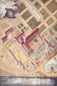 Perspective view of the Abbey, from 'l'Abbaye de Port-Royal', c.1710