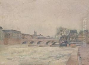 City Bridge Over River by Nandor Katona