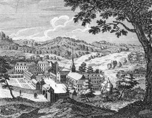 General view of the Abbey of Port-Royal des Champs, 1709 by Cochin, Louise Madelaine
