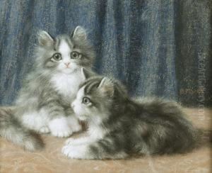 Zwei Kleine Getigerte Katzchen. by Burkhard Katzen-Flury