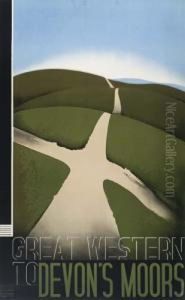 Great Western To Devon's Moors. 1933. by Edward Mcknight Kauffer
