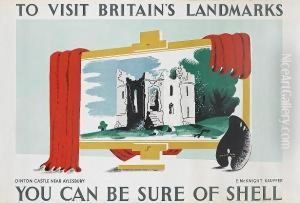 To Visit Britain's Landmarks, Dinton Castle Near Aylesbury, You Can Be Sure Of Shell by Edward Mcknight Kauffer