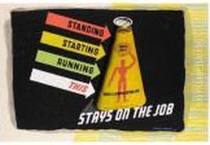 Shell Lubricating Oil Stays On The Job by Edward Mcknight Kauffer