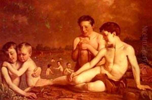 Young Boys Bathing - view 1